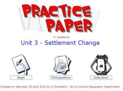 Practice Paper - Settlement